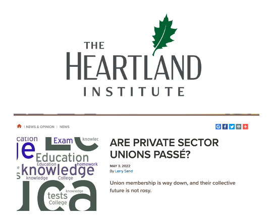 AFFT in Heartland Daily News: Are private sector unions passé?