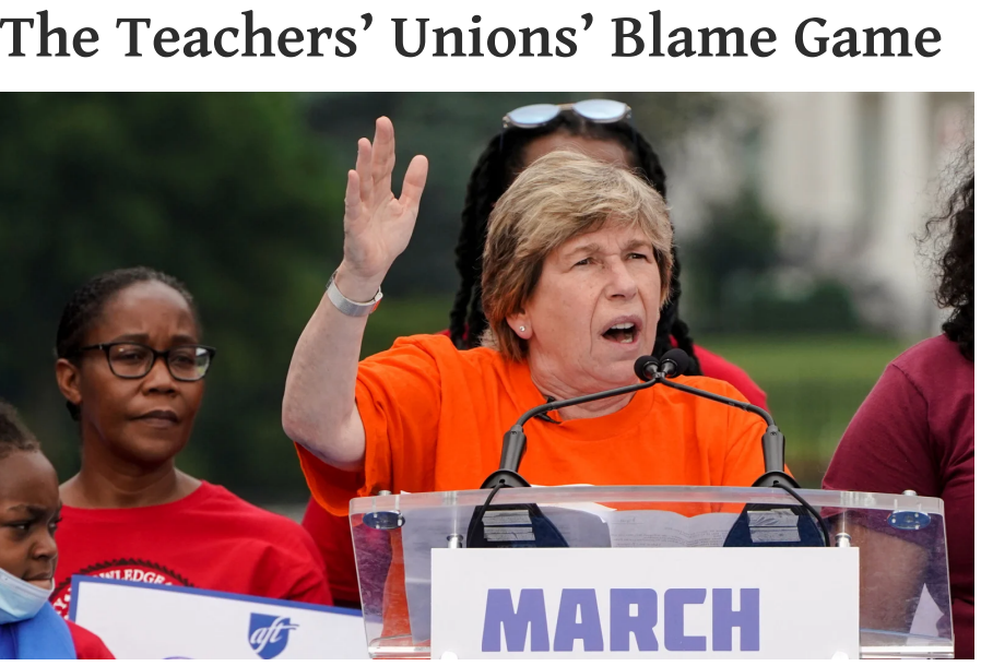 AFFT in the National Review: The Teachers’ Union Blame Game